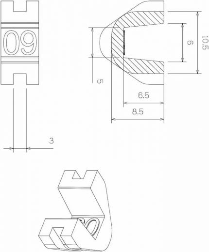 TechPulley Gleitstücke SP09/SP1613-G