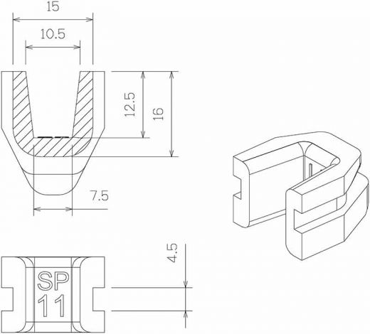TechPulley Gleitstücke SP11/SP2515-AF
