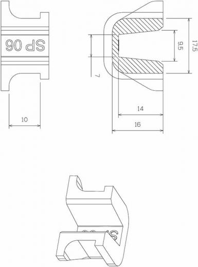 TechPulley Gleitstücke SP06/SP2515-M