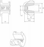 TechPulley Gleitstücke SP02/SP2012-AA (Kymco 200-350)