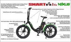SMARTbike NEXUS 3.0 Faltbar mit Tiefeinsteigerahmen, 3&quote; Reifen
