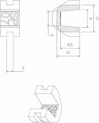 TechPulley Gleitstücke SP07/SP1814-H