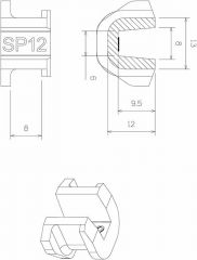 TechPulley Gleitstücke SP12/SP2015-AK/Honda PCX