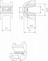 TechPulley Gleitstücke SP13 (Honda 250-300,Yamaha Xmx 250-300,Vespa 3v125)