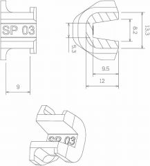 TechPulley Gleitstücke SP03 (Kymco, Honda)