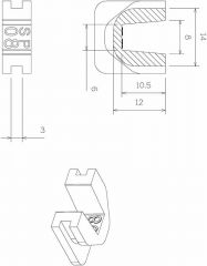 TechPulley Gleitstücke SP08/SP2012-E
